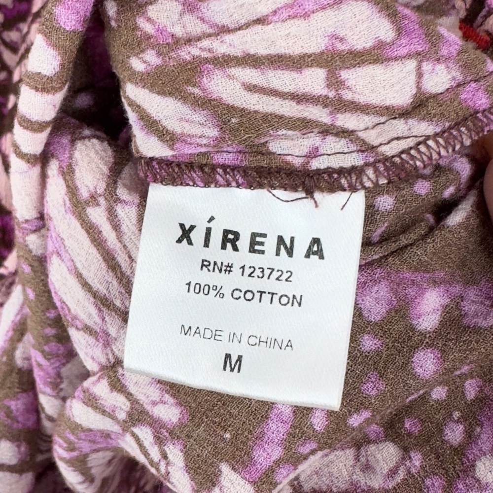 Xirena Beau Mulberry Petal Cotton Button Up Top - Picture 7 of 7